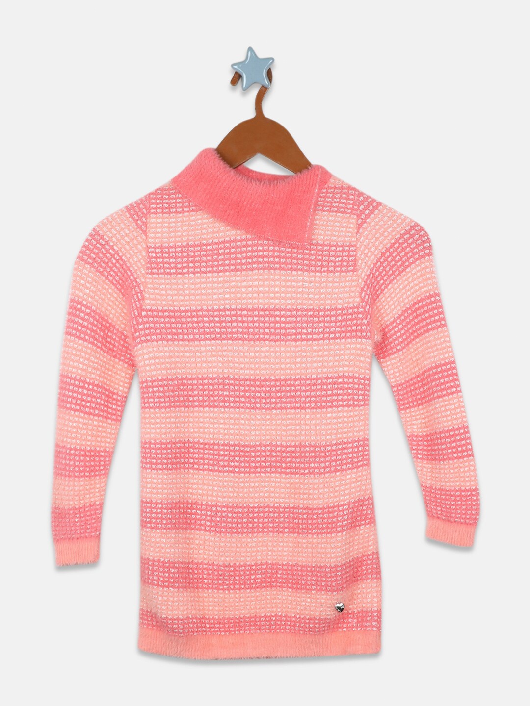 

Monte Carlo Girls Striped Long Sleeves Sweatshirt, Pink