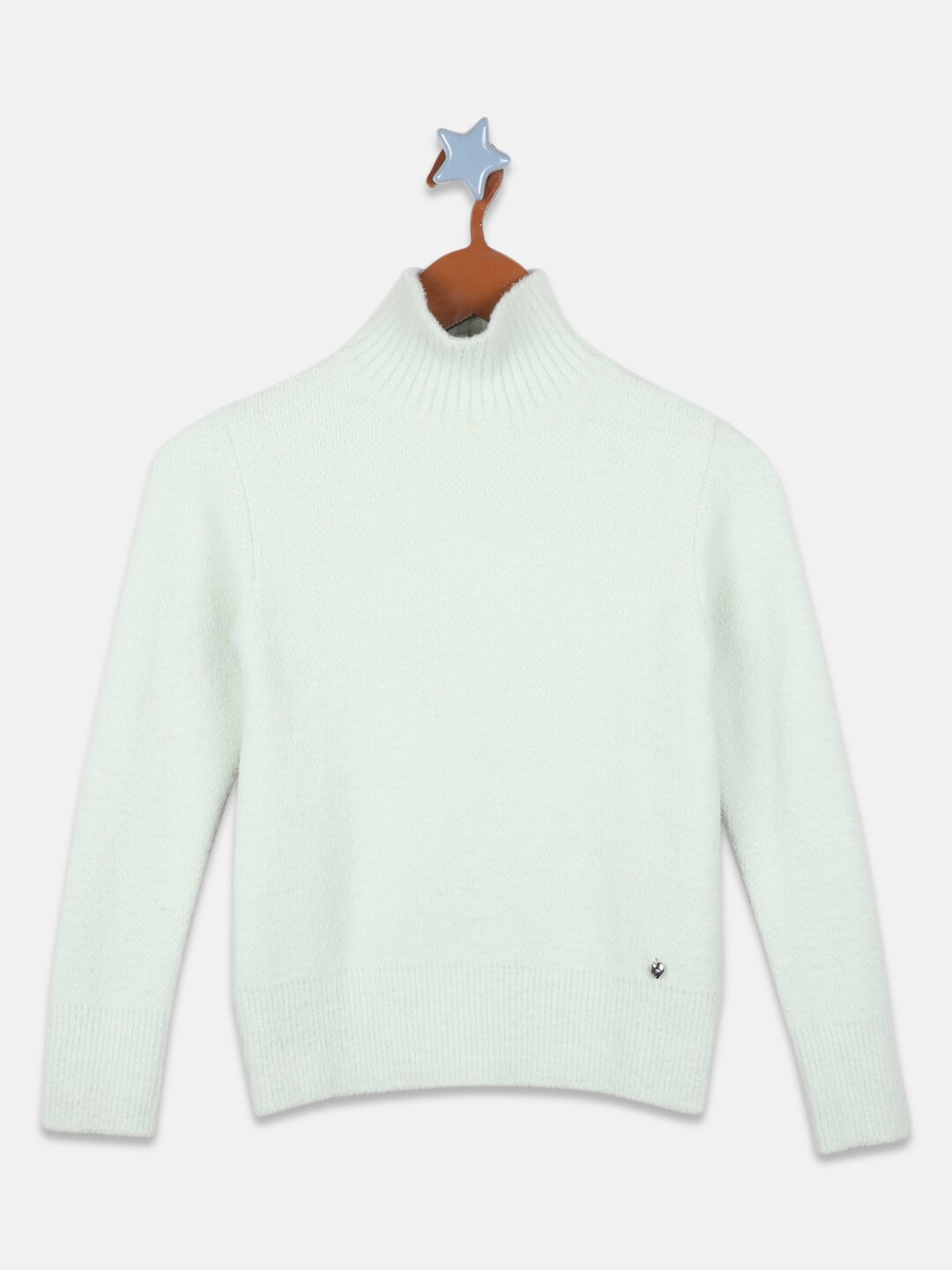 

Monte Carlo Girls Turtle Neck Wool Pullover, Green
