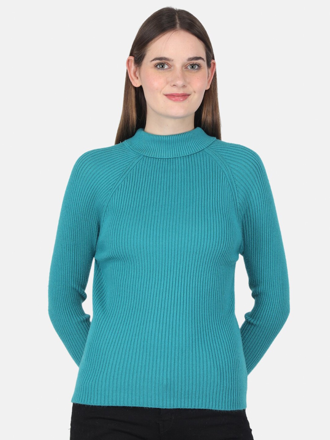 

Monte Carlo Teal High Neck Top
