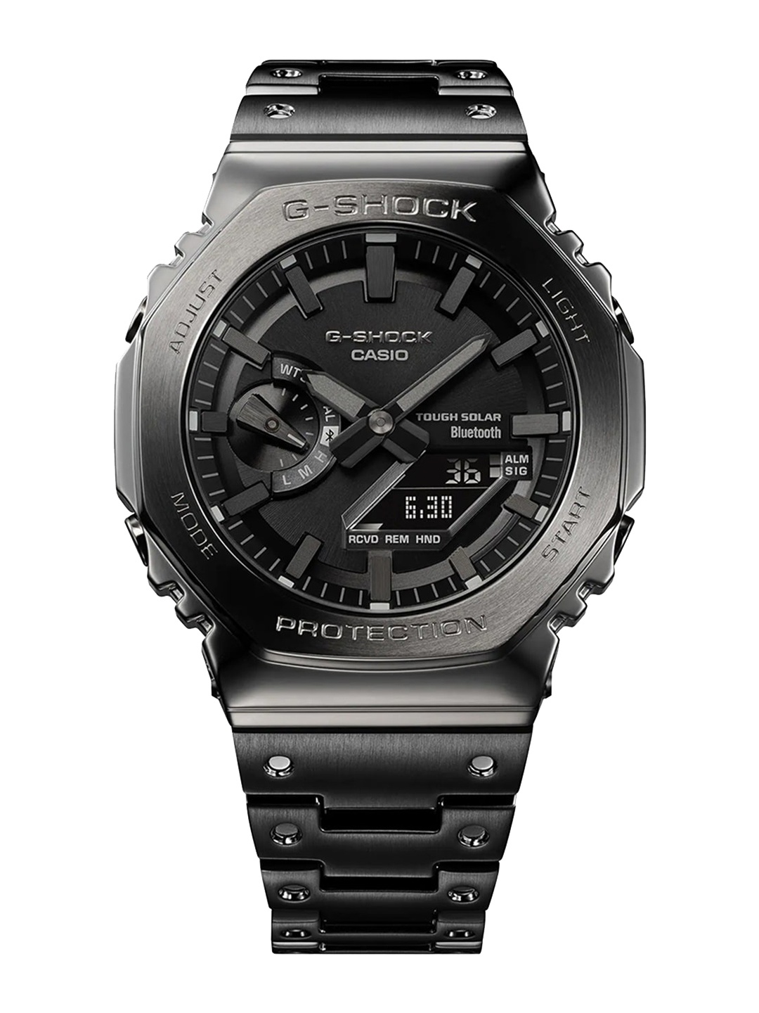 

CASIO Men G-Shock Metal GM-B2100BD-1ADR Black Ana-Digi Dial Black Solid Band G1271