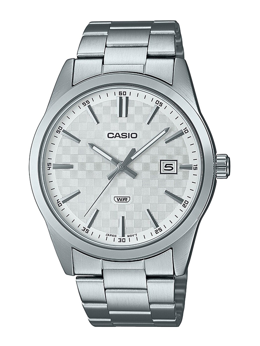 

CASIO Men White Dial & Silver Toned Stainless Steel Bracelet Style Straps Analogue Watch