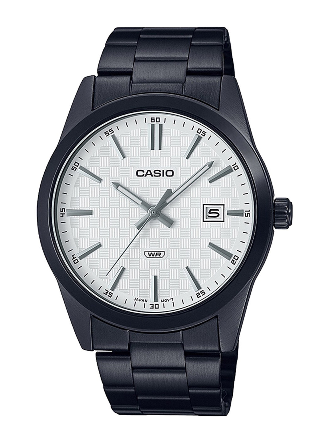 

CASIO Men Stainless Steel Bracelet Style Straps Analogue Watch A2091, Black