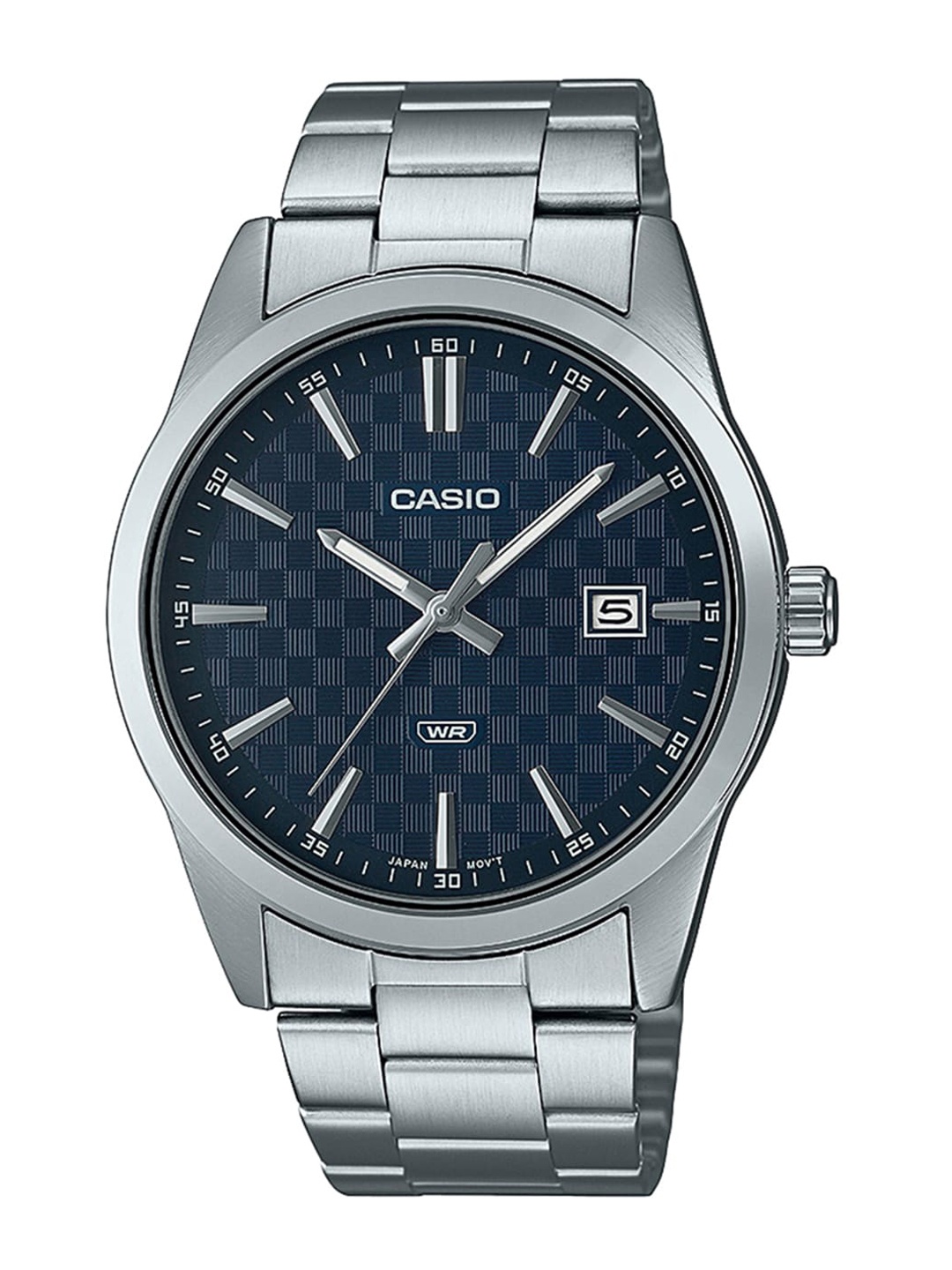 

CASIO Men Dial & Stainless Steel Bracelet Style Straps Analogue Watch A2093, Silver