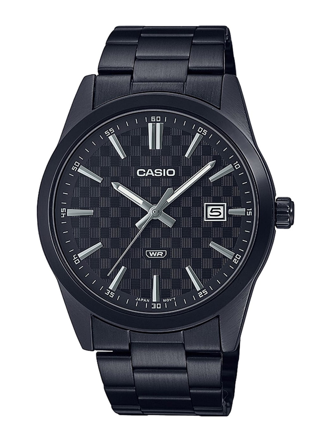 

CASIO Men Dial & Leather Bracelet Style Strap Analogue Watch A2090, Black