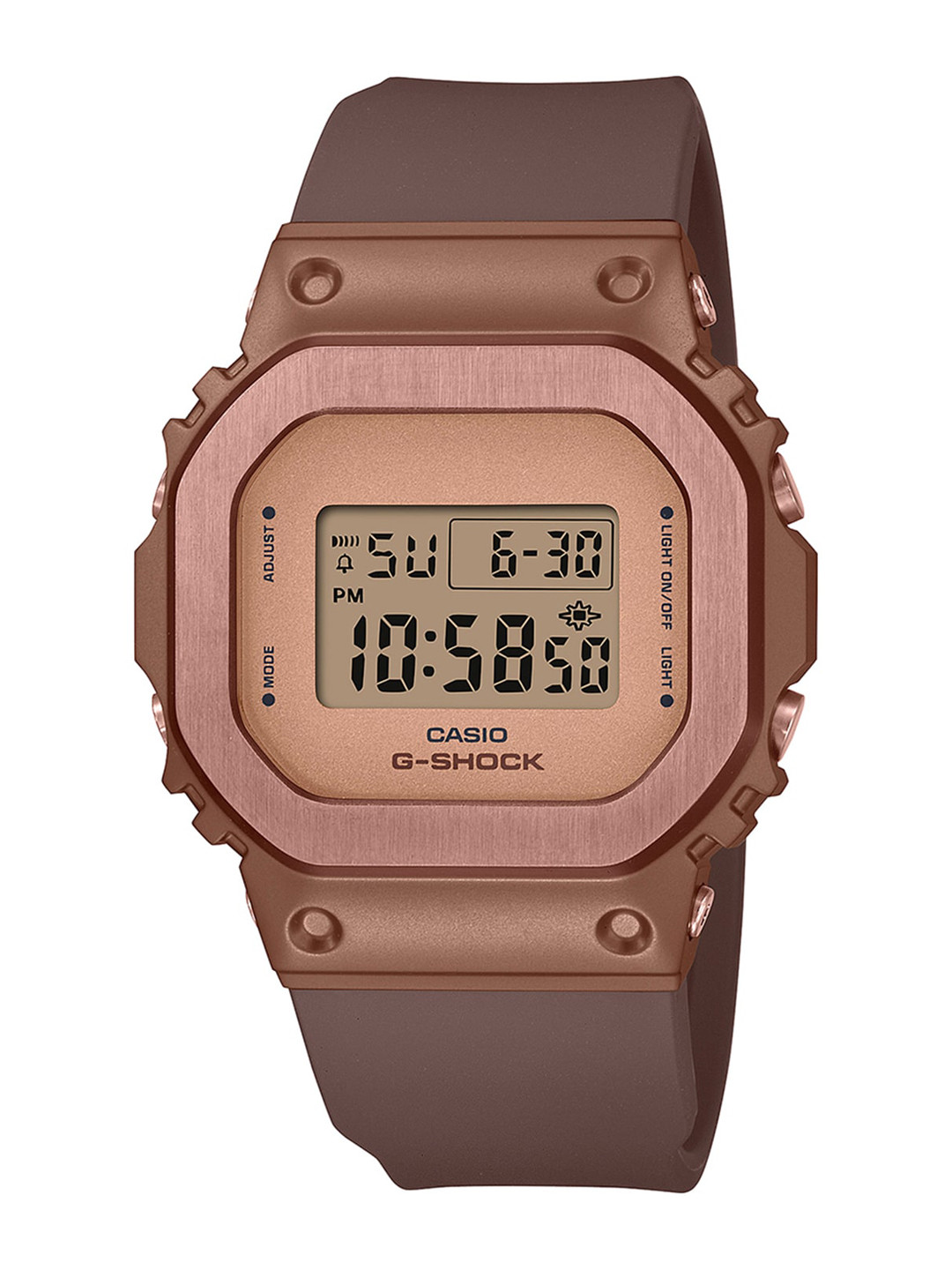 

CASIO Women Solid Dial & Solid Strap Digital Watch G1285-Rose Gold