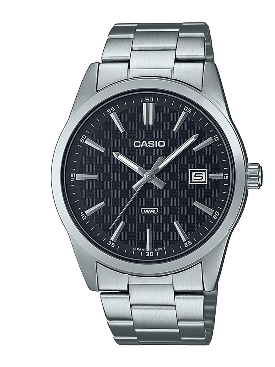 

CASIO Men Dial & Stainless Steel Bracelet Style Straps Analogue Watch A2092, Silver