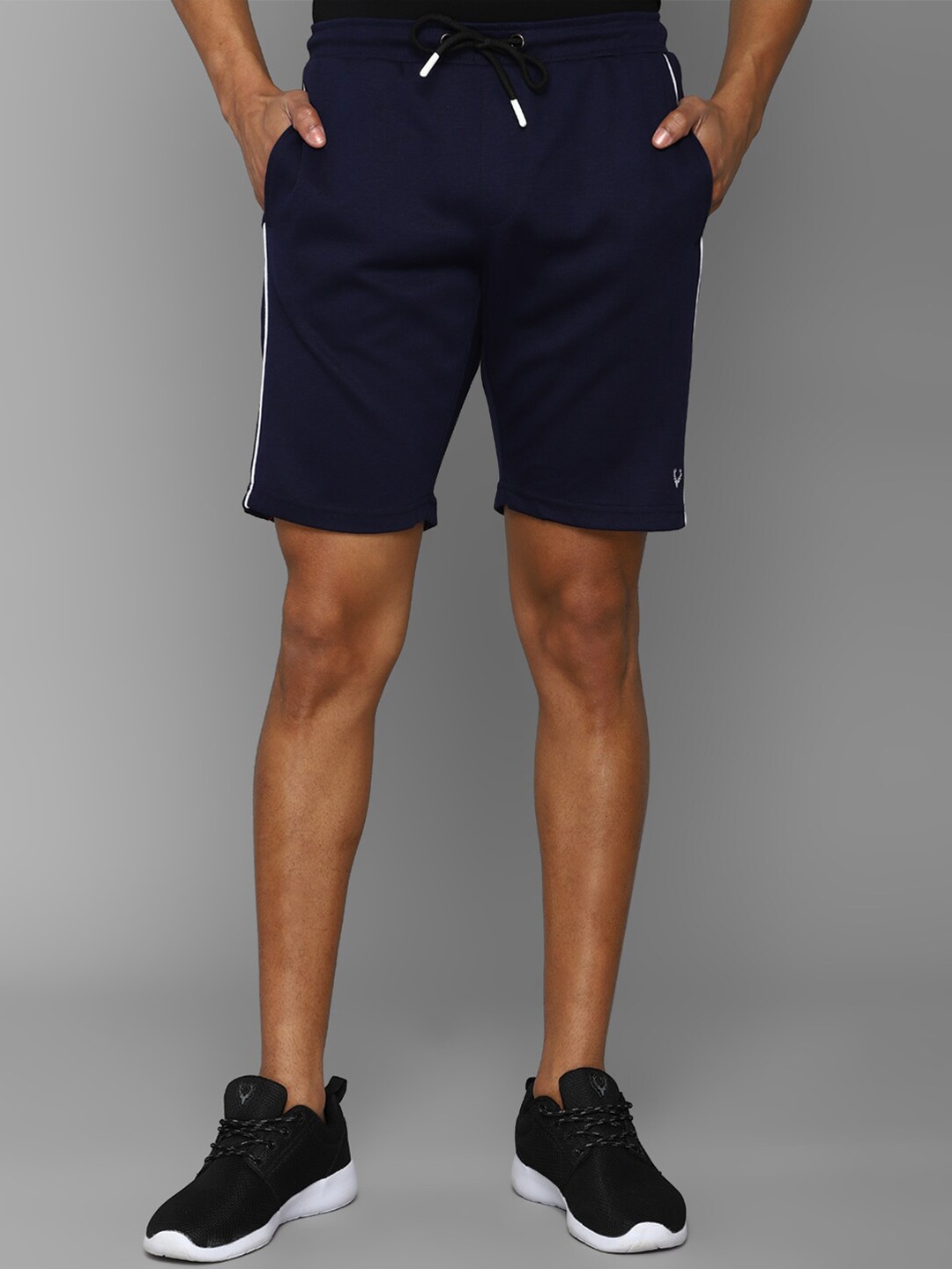 

Allen Solly Men Training or Gym Shorts, Navy blue