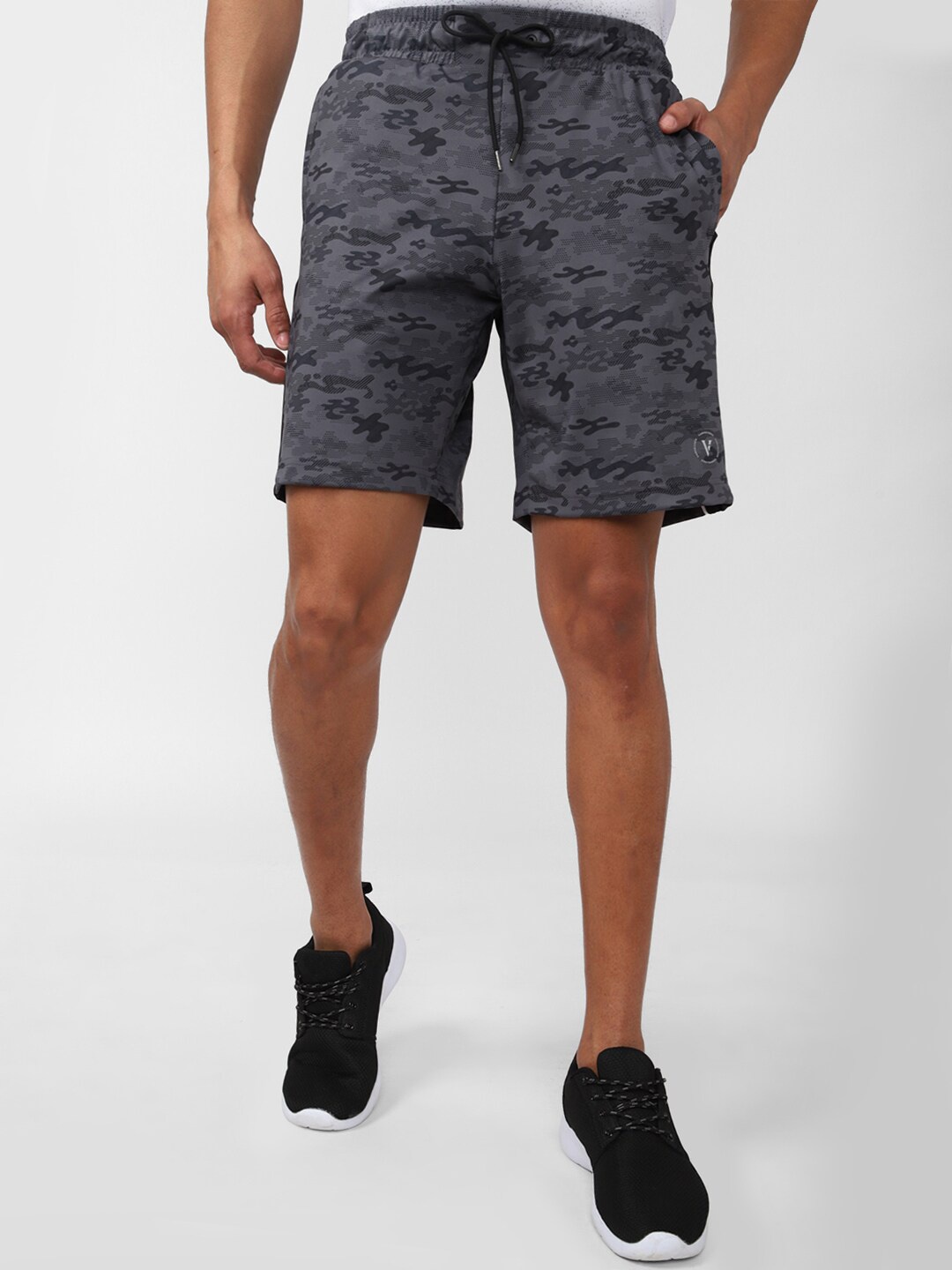 

Van Heusen Flex Men Printed Cycling Shorts, Grey