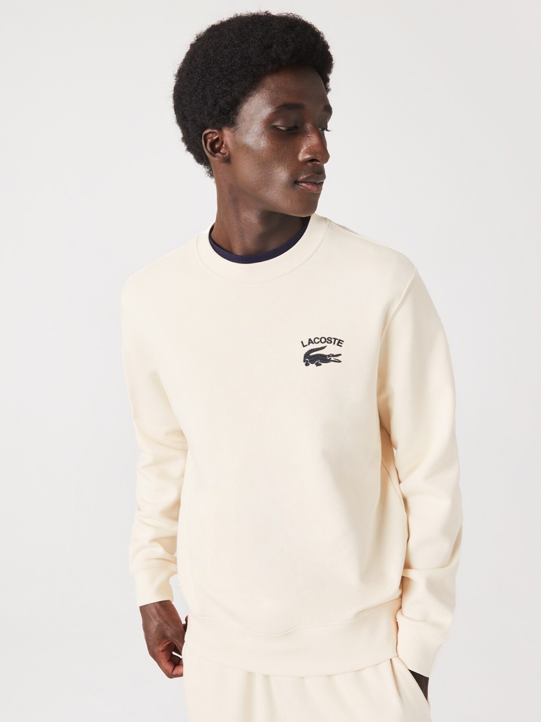 

Lacoste Pure Cotton Sweatshirt, Cream