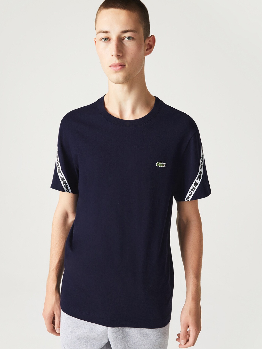 

Lacoste Round Neck Cotton T-shirt, Navy blue