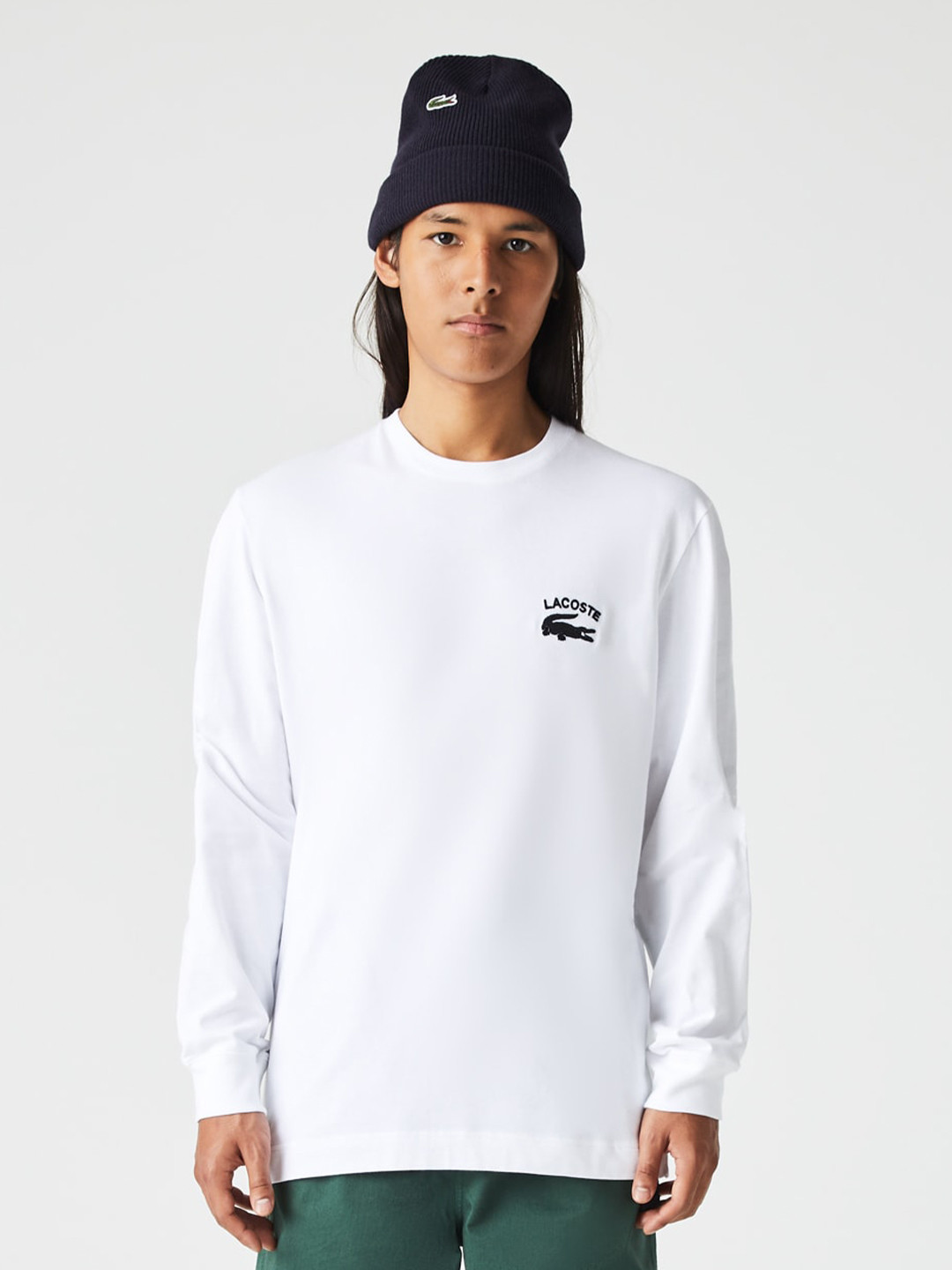 

Lacoste Men Round Neck Cotton T-shirt, White