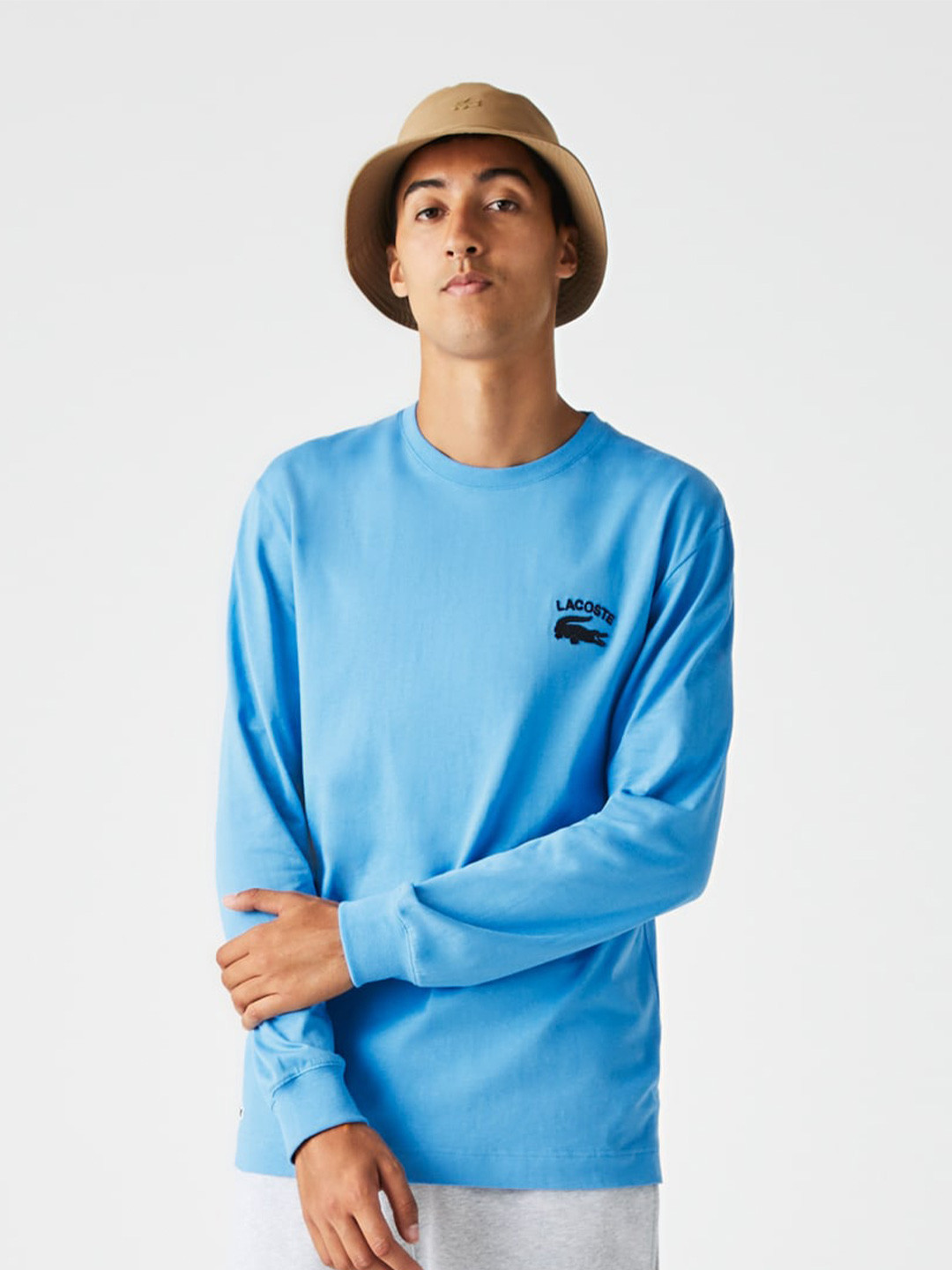 

Lacoste Men Pure Cotton T-shirt, Blue