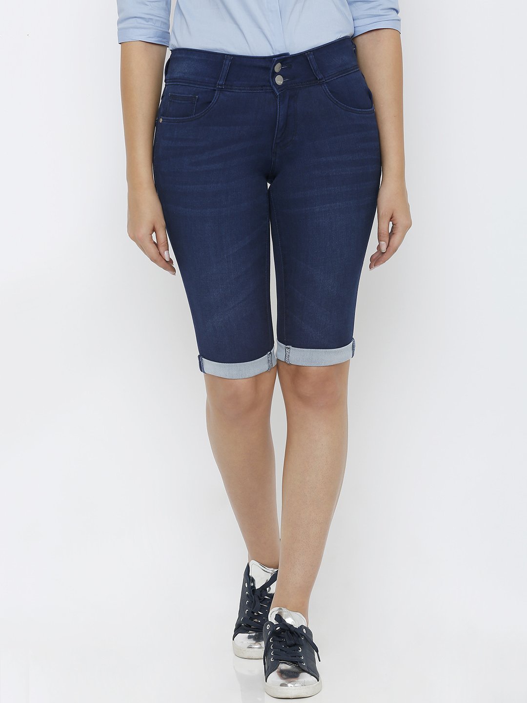 

Kraus Jeans Women Capris Jeans, Blue