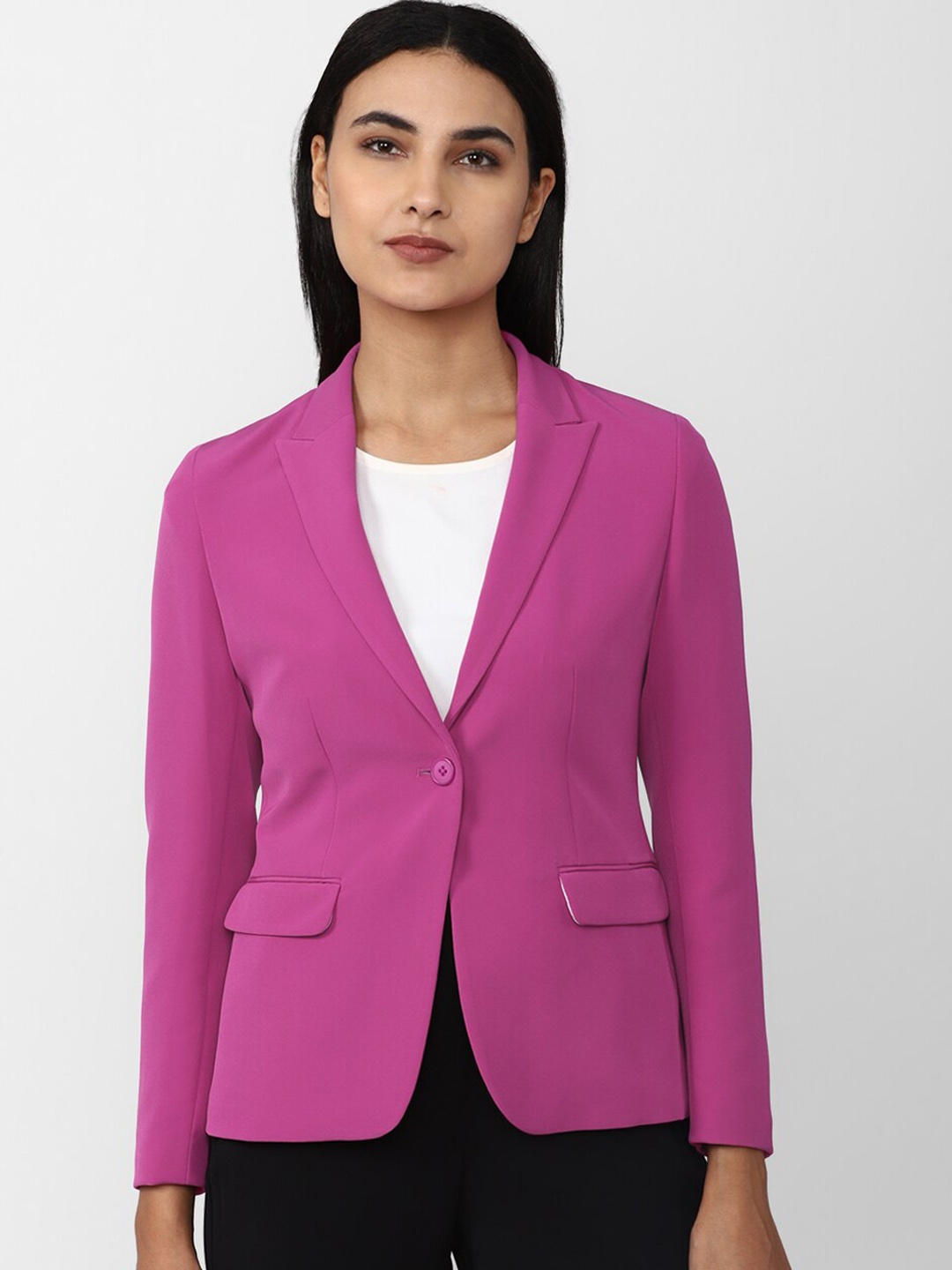 

Van Heusen Women Single-breasted Blazer, Pink