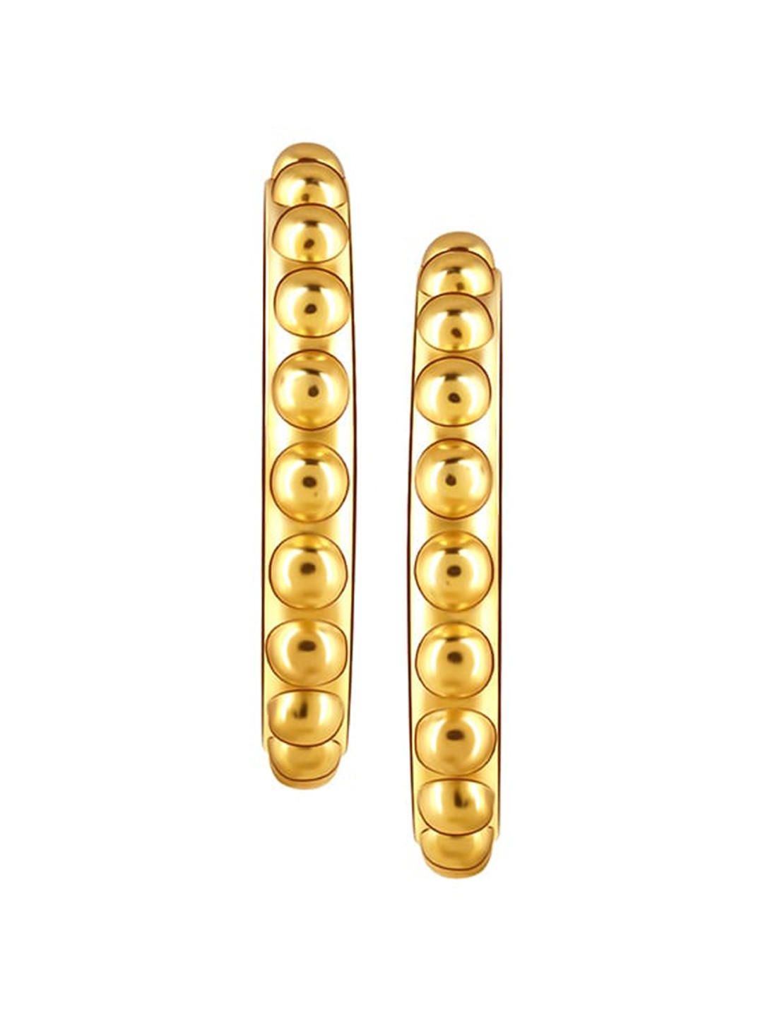 

GIVA Women Gold-Plated Circular Hoop Earrings