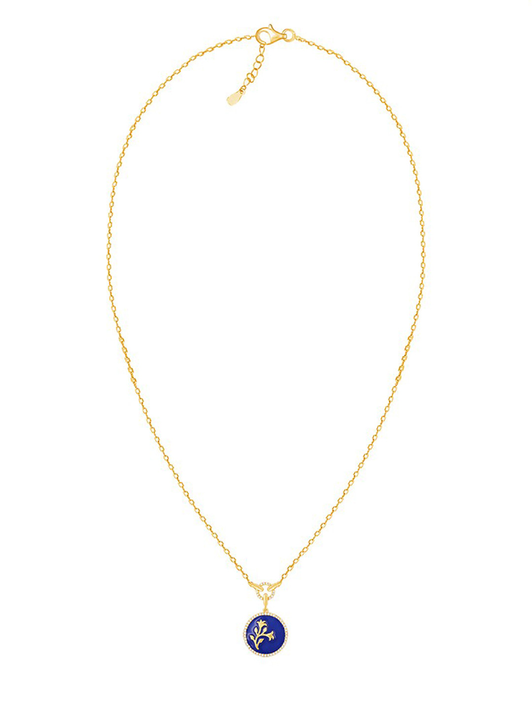 

GIVA Sterling Silver Gold-Plated Necklace