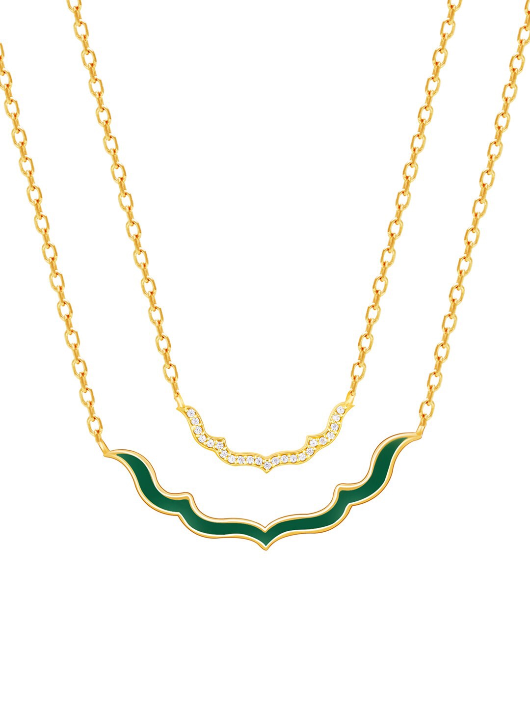 

GIVA 925 Sterling Silver Gold-Plated Necklace