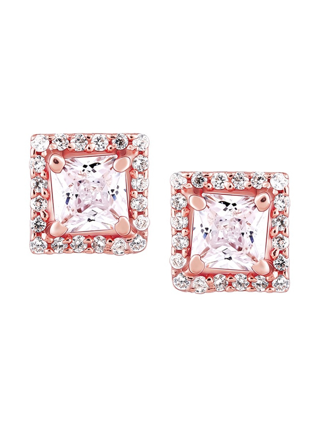 

GIVA Rose Gold Plated Contemporary Studs Earrings