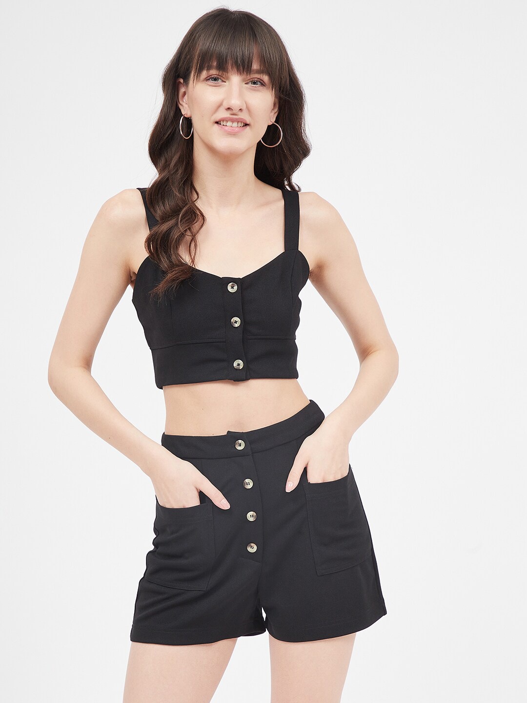 

Kibo Women High-Rise Shorts, Black
