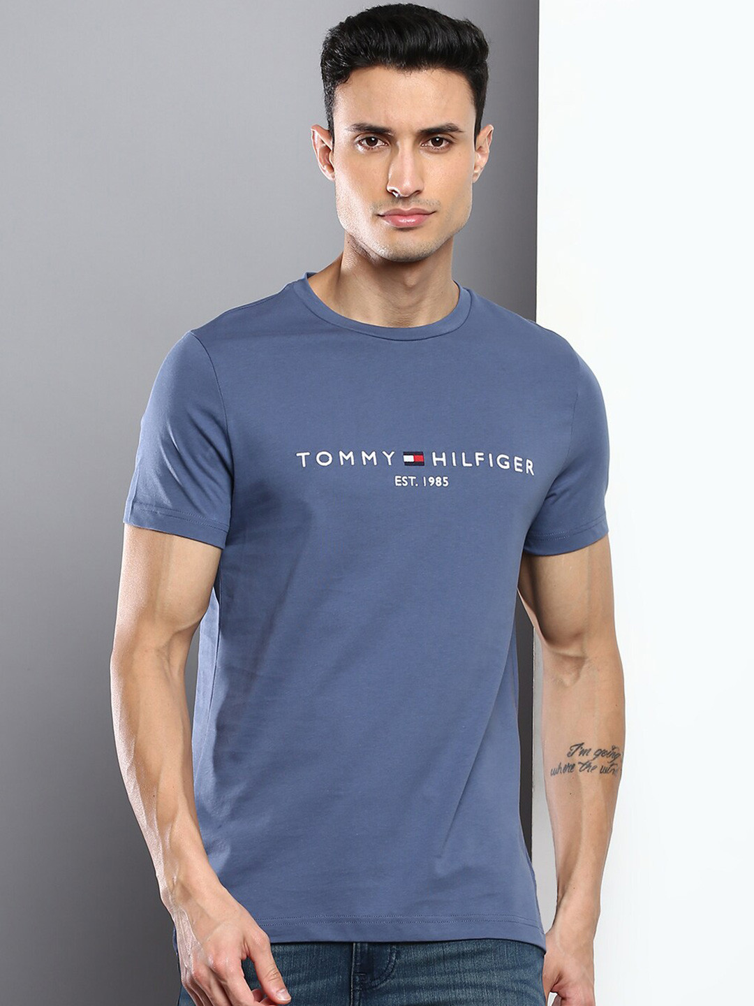 

Tommy Hilfiger Men Slim Fit T-shirt, Blue