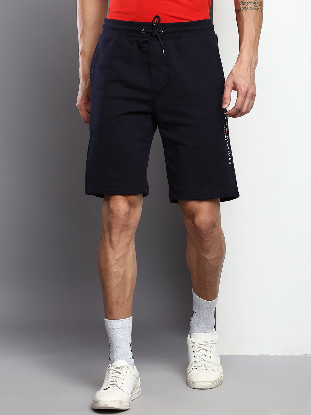 

Tommy Hilfiger Men Outdoor Sports Cotton Shorts, Navy blue