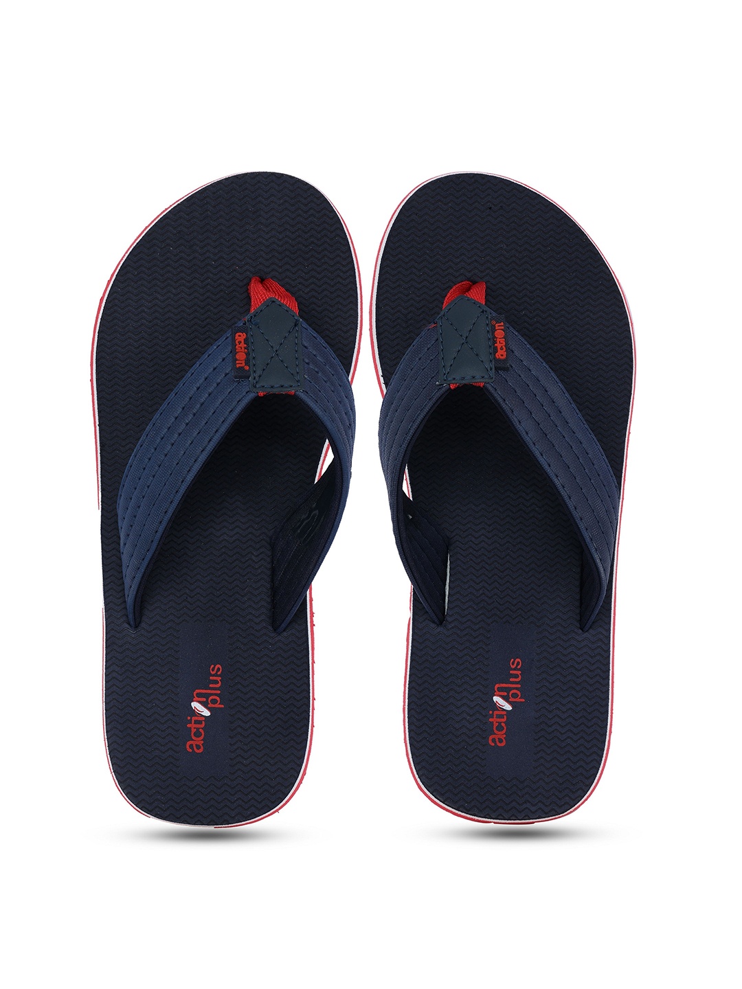 

Action Plus Men Rubber Thong Flip-Flops, Navy blue