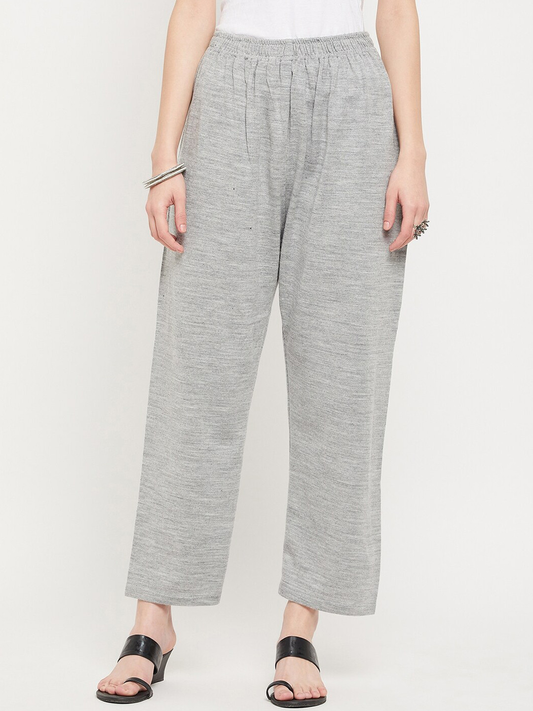 

Zigo Winter Wear Women Ethnic Slip On Palazzo, Grey