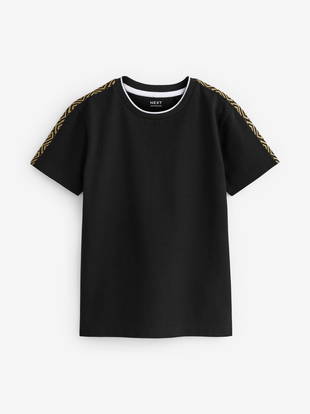 

NEXT Boys Round Neck Short Sleeves T-shirt, Black