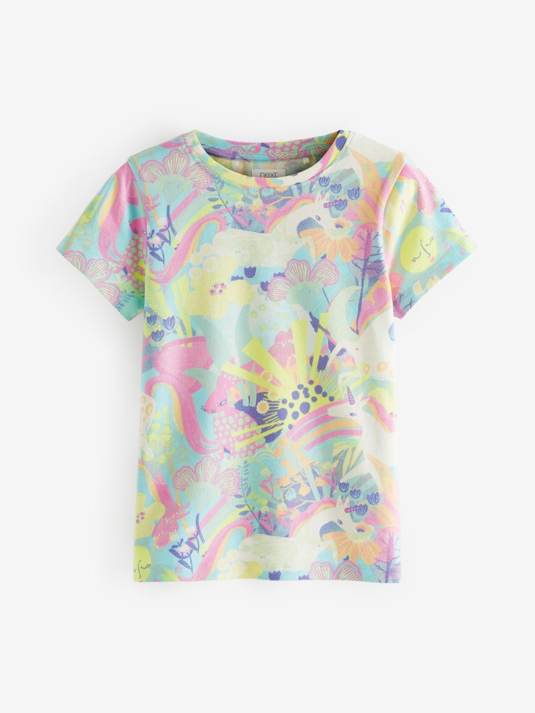 

NEXT Girls Pure Cotton Conversational Printed T-shirt, Pink