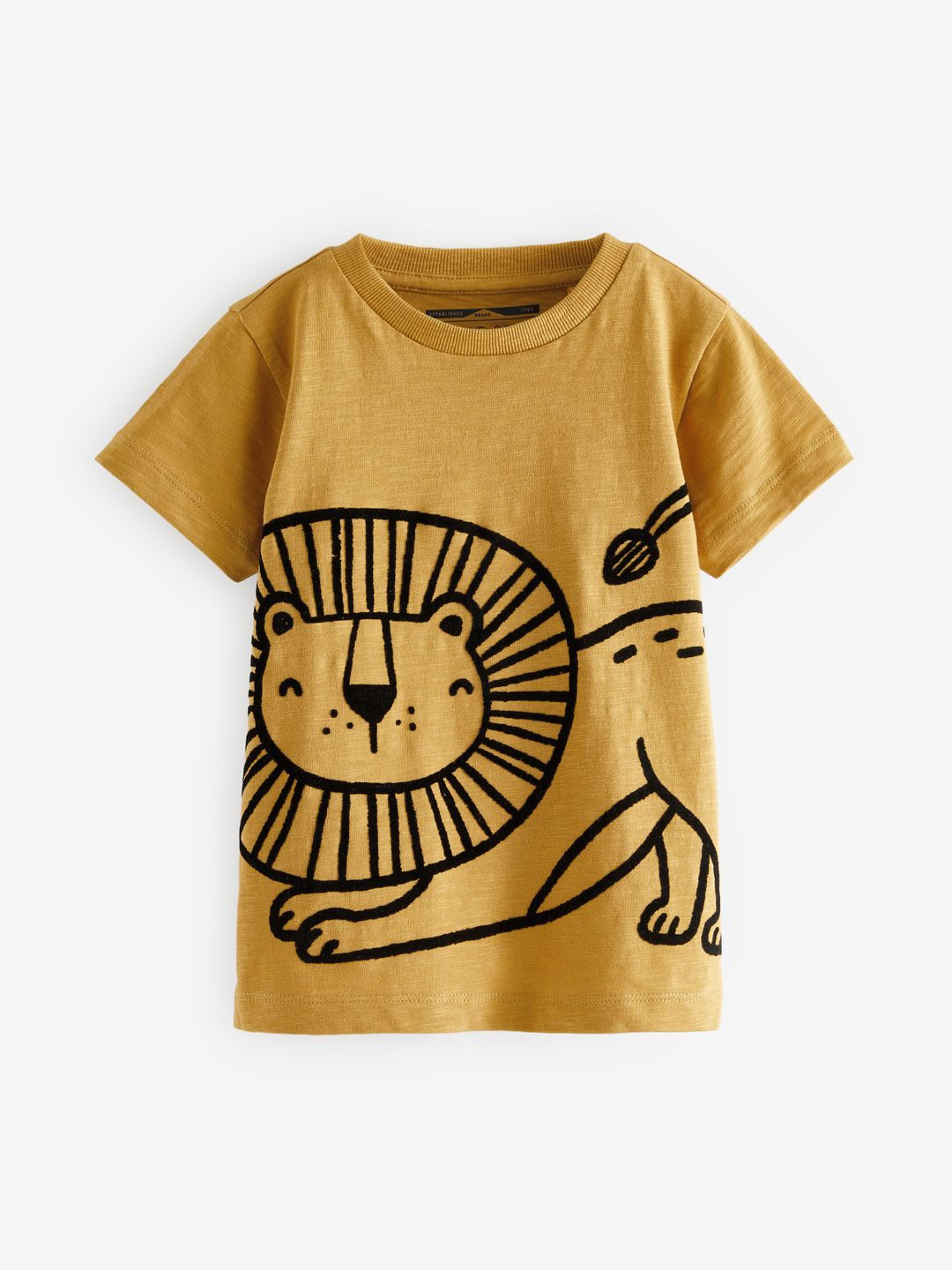 

NEXT Boys Pure Cotton Graphic Printed T-shirt, Brown