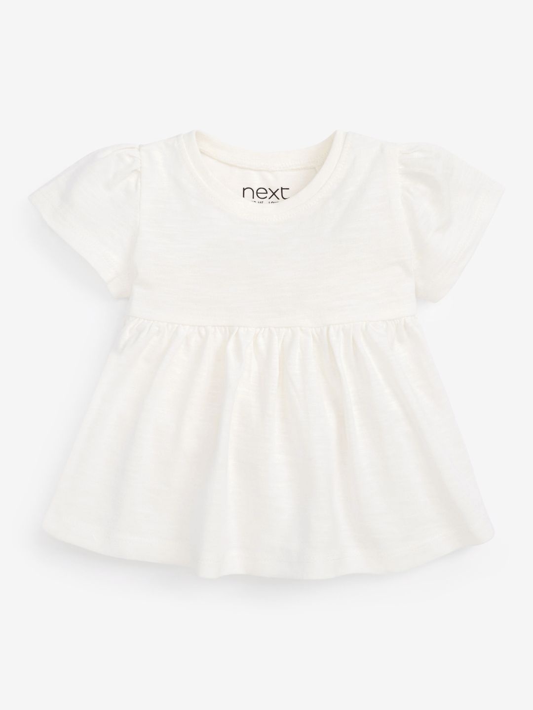 

NEXT Infant Girls Pure Cotton A-Line Dress, White