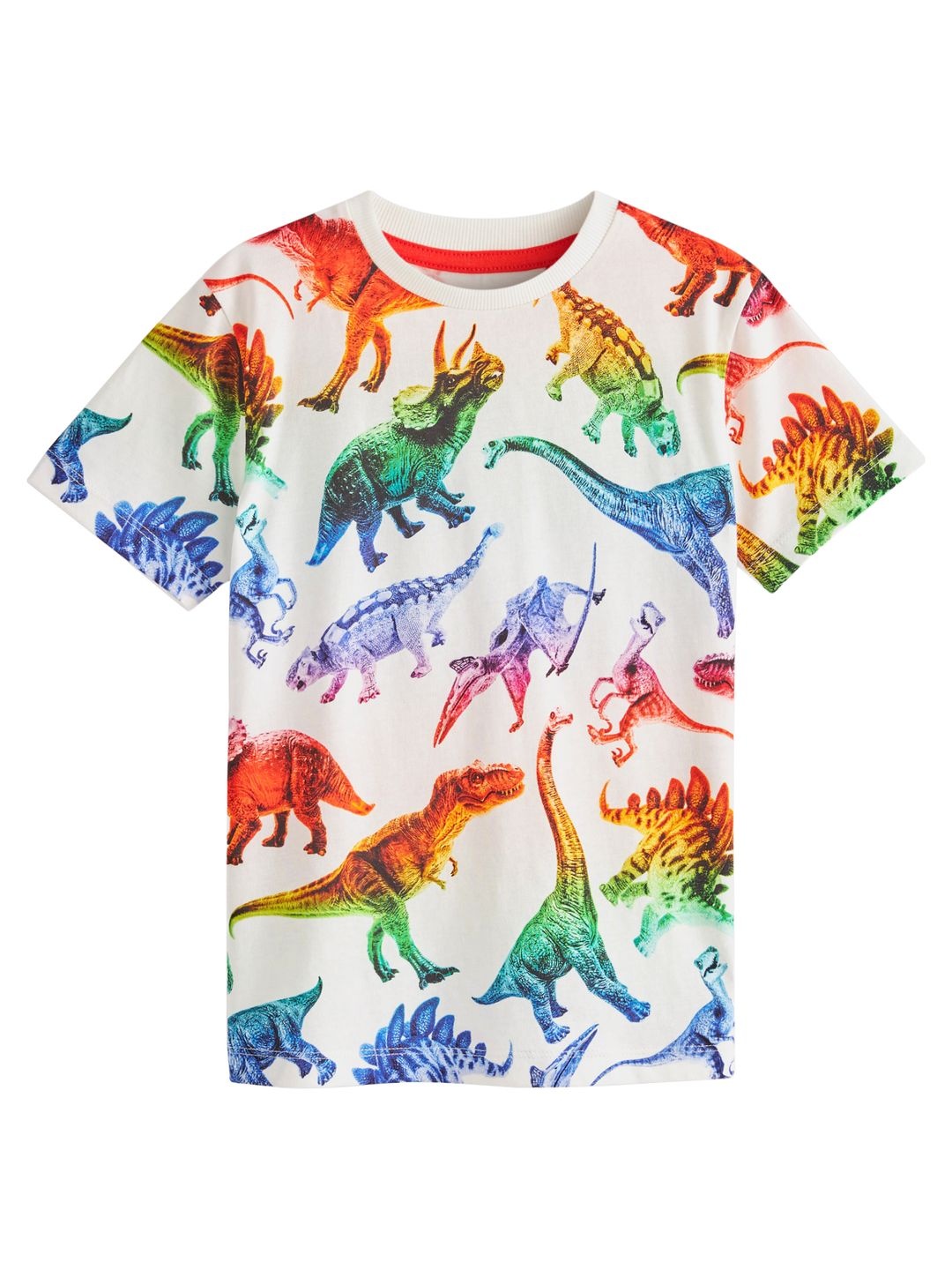 

NEXT Boys Conversational Printed Pure Cotton T-shirt, White