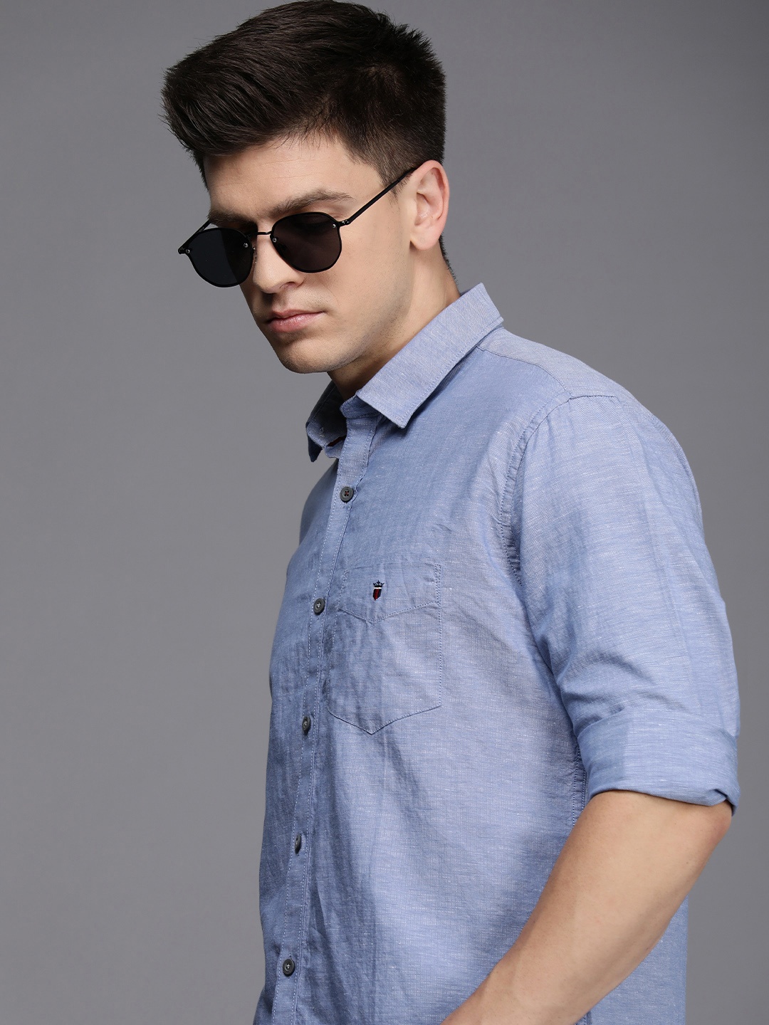

Louis Philippe Sport Men Slim Fit Casual Shirt, Blue