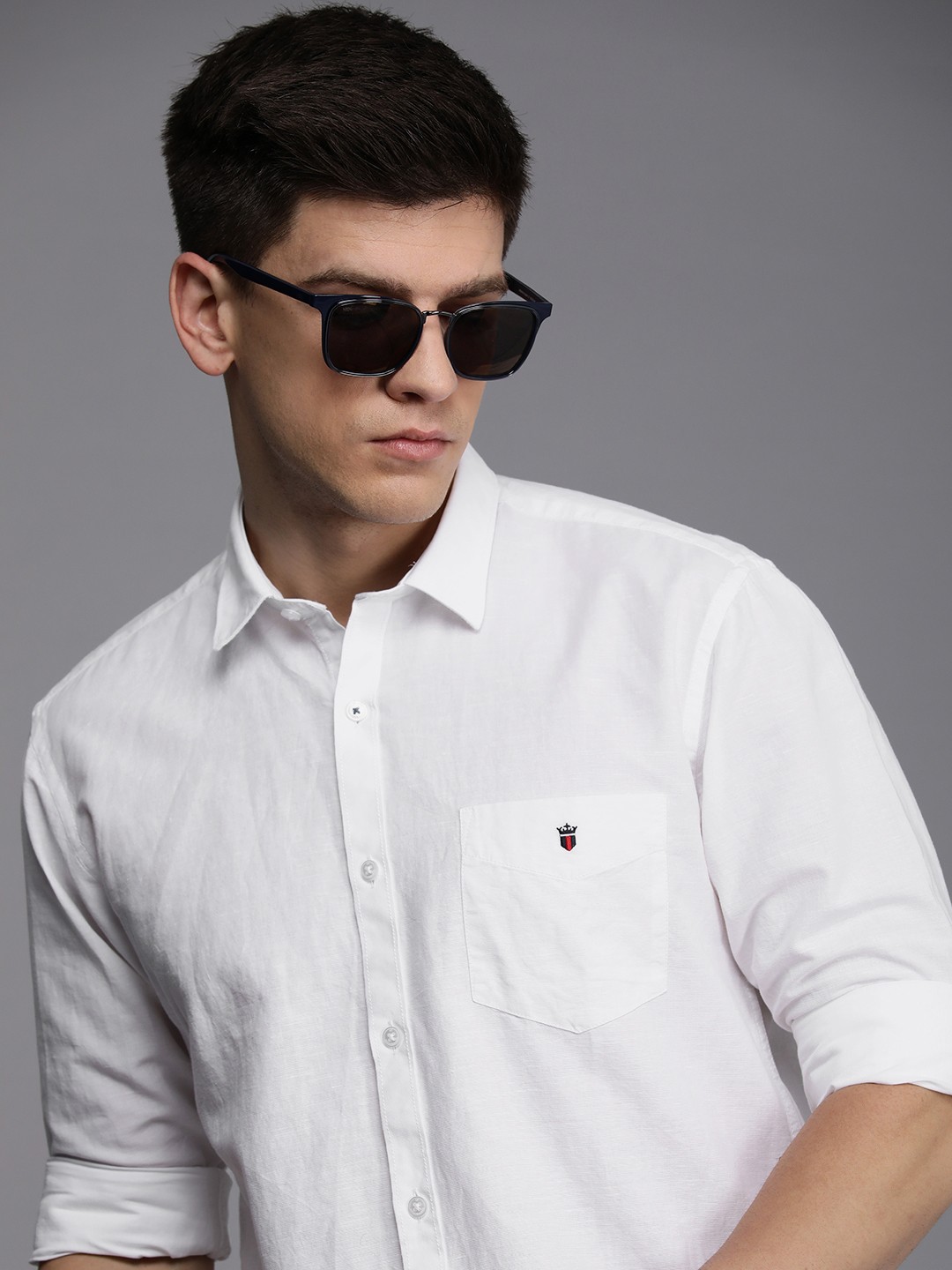 

Louis Philippe Sport Men Slim Fit Long Sleeves Casual Shirt, White