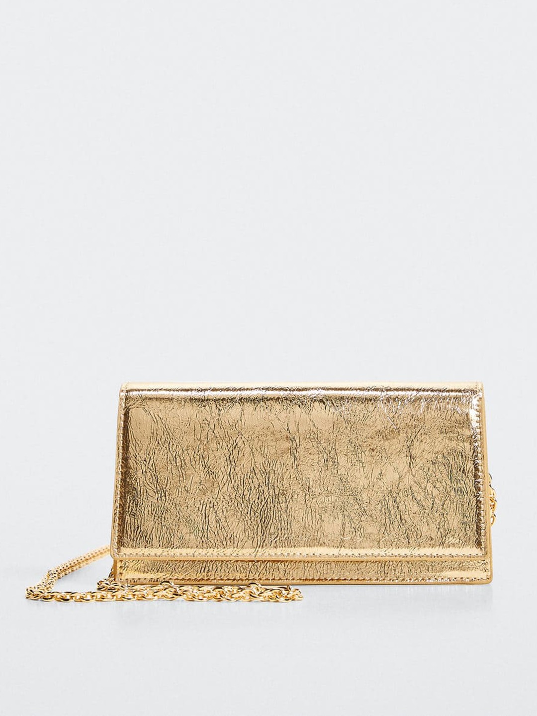 

MANGO Structured Sling Bag, Gold