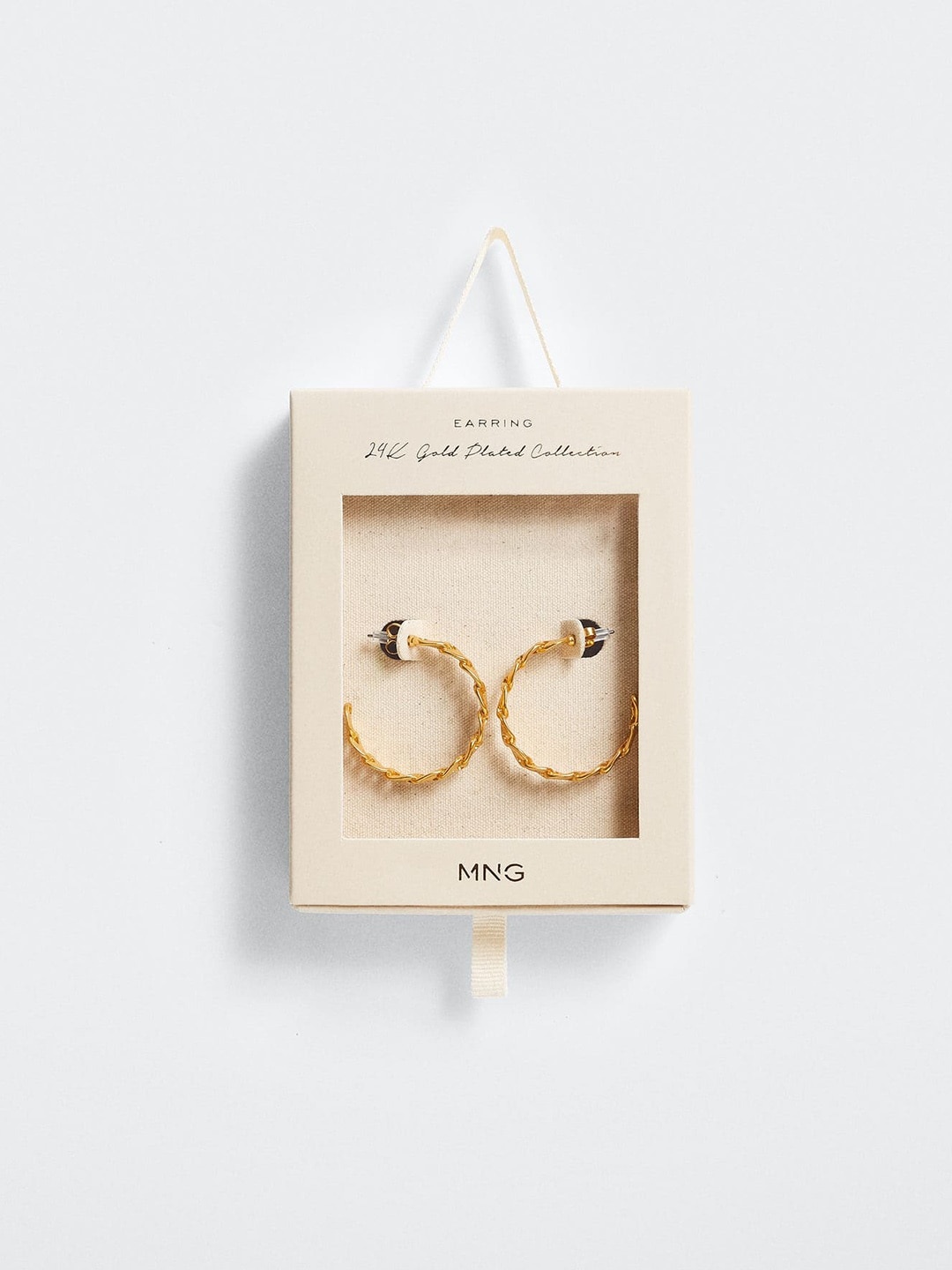 

MANGO 24K Gold-Plated Half Hoop Earrings