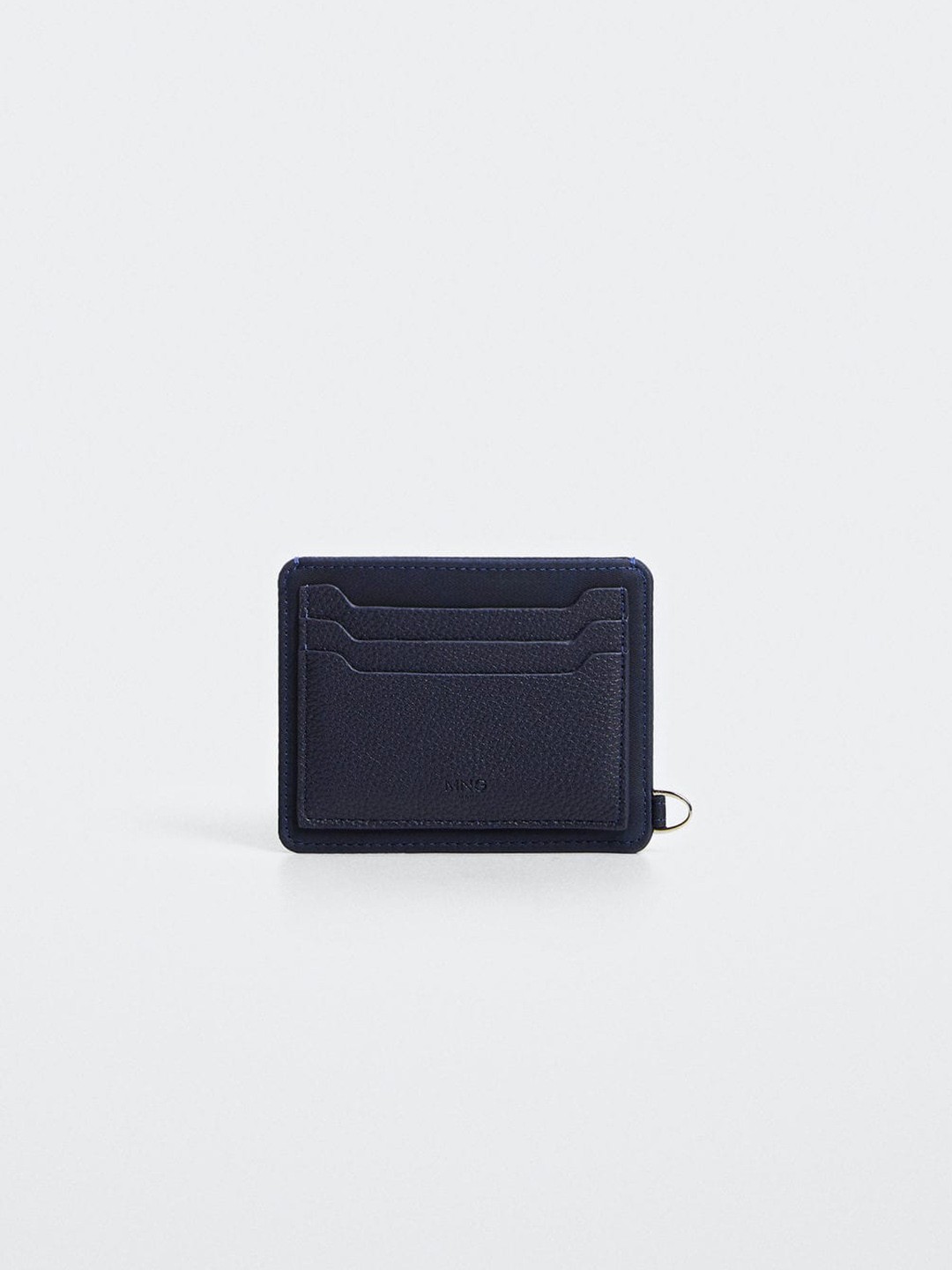 

MANGO MAN Textured Card Holder, Navy blue