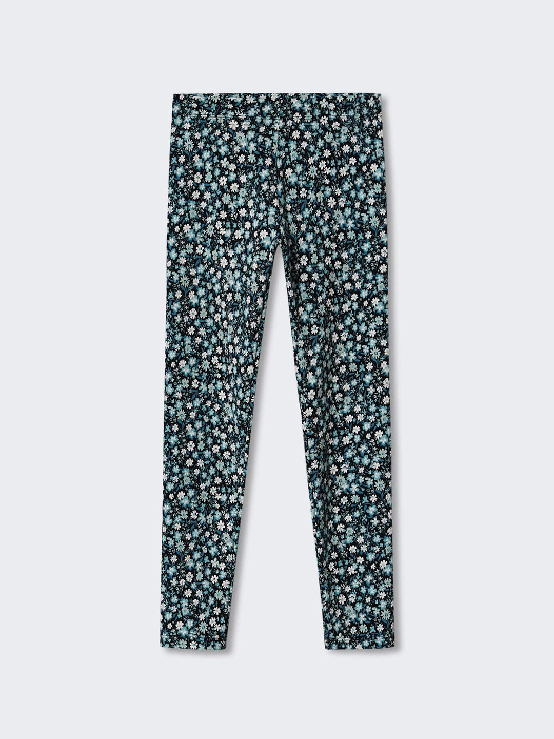 

Mango Kids Girls Floral Printed Sustainable Leggings, Black