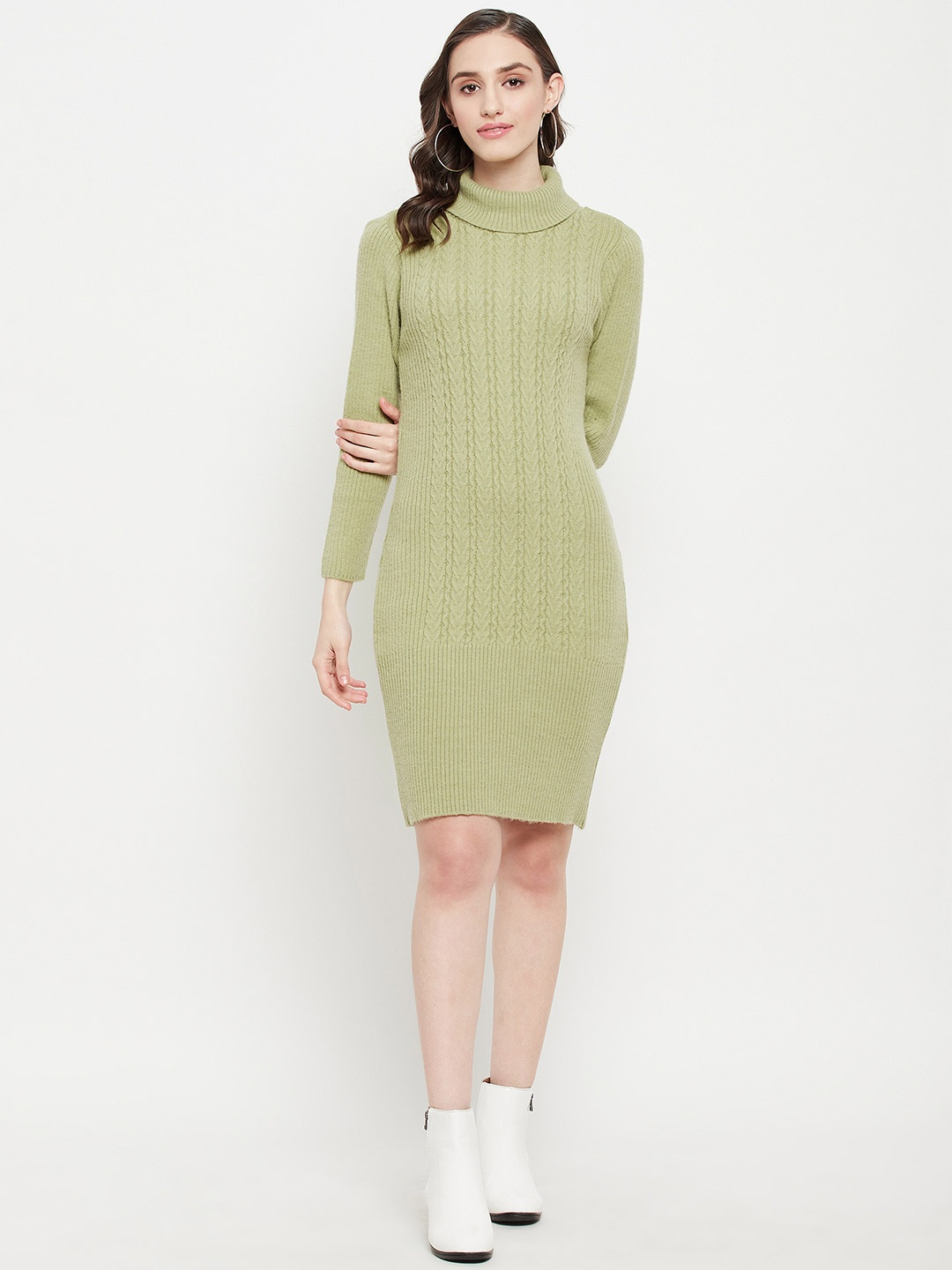 

Zigo Wool Jumper Dress, Sea green