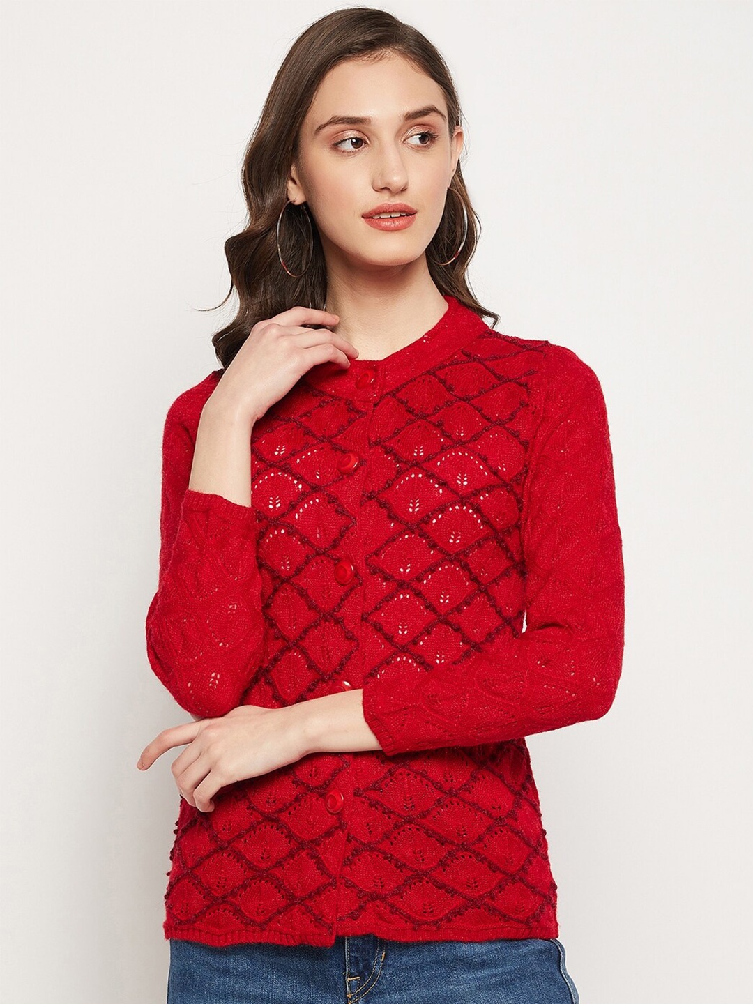 

Zigo Women Wool Sweater, Red