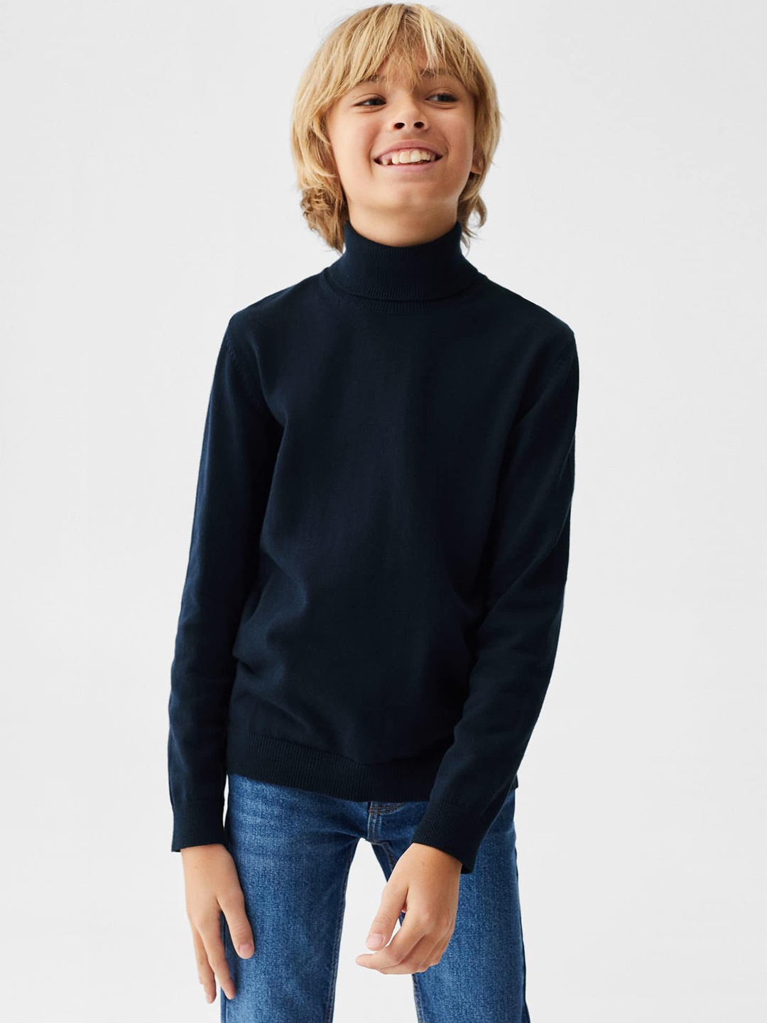 

Mango Kids Boys Sustainable Pullover, Navy blue