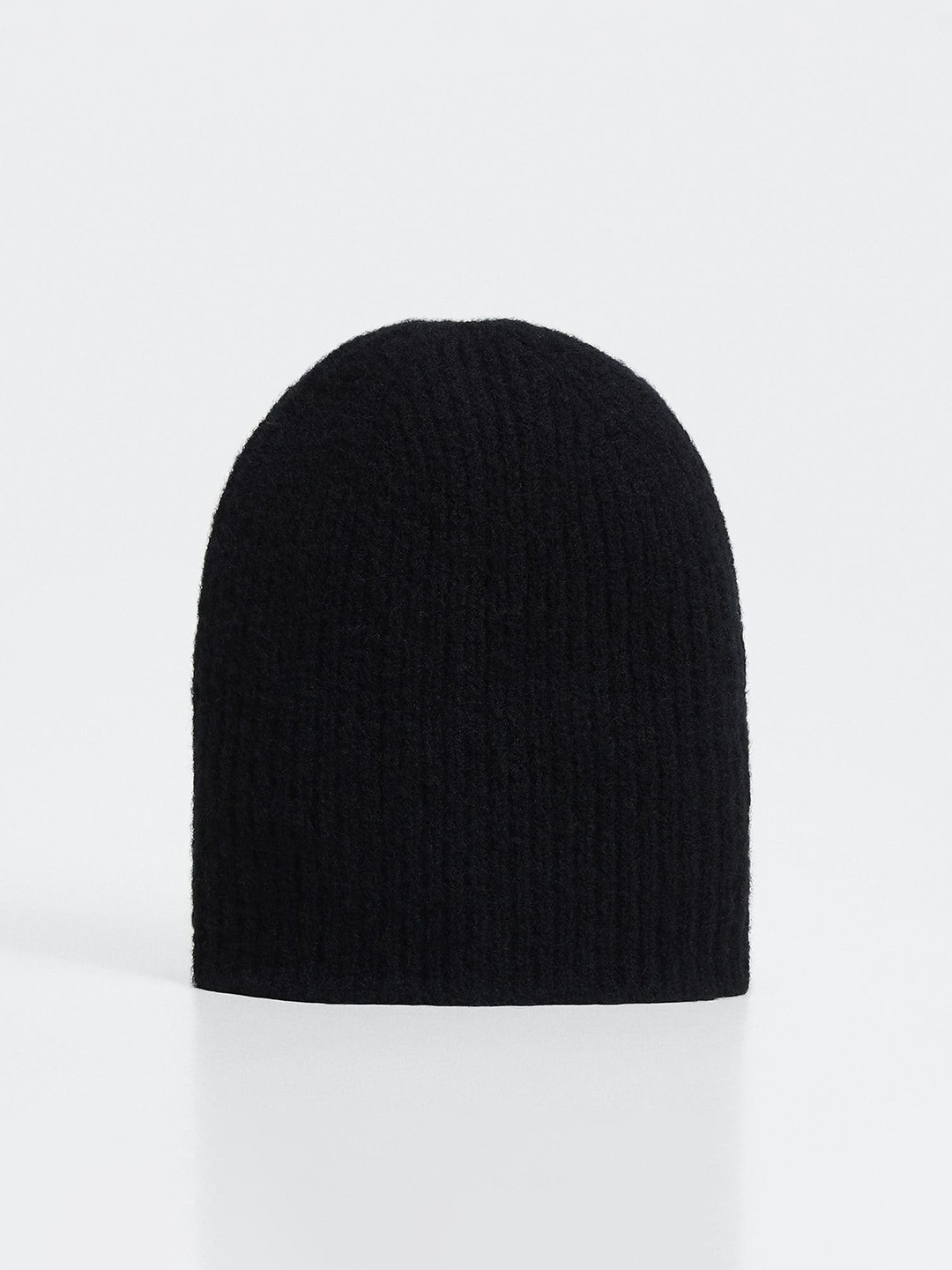 

MANGO Women Ribbed Beanie, Black