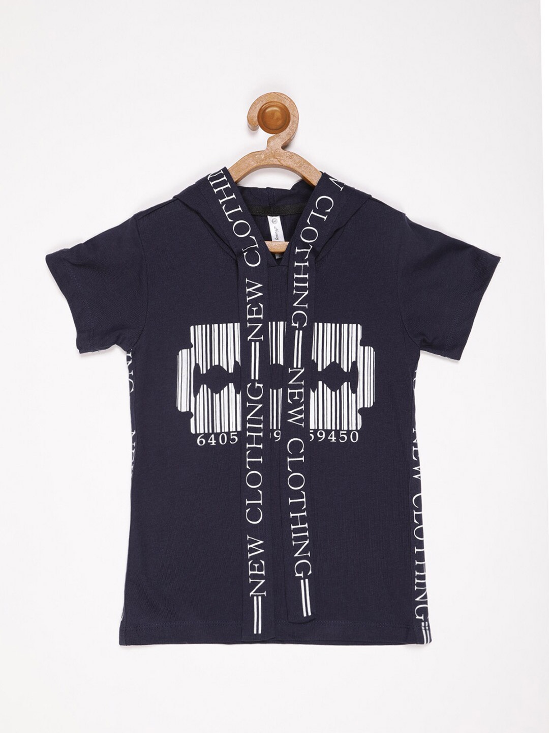 

V2 Value & Variety Boys Typography Printed Cotton T-shirt, Blue