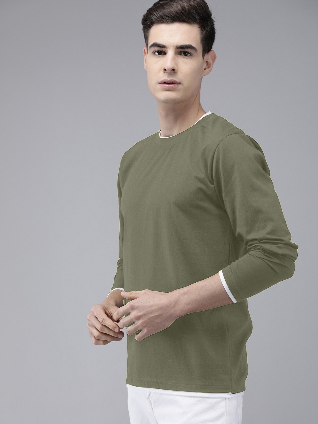

The Dry State Men Cotton T-shirt, Green