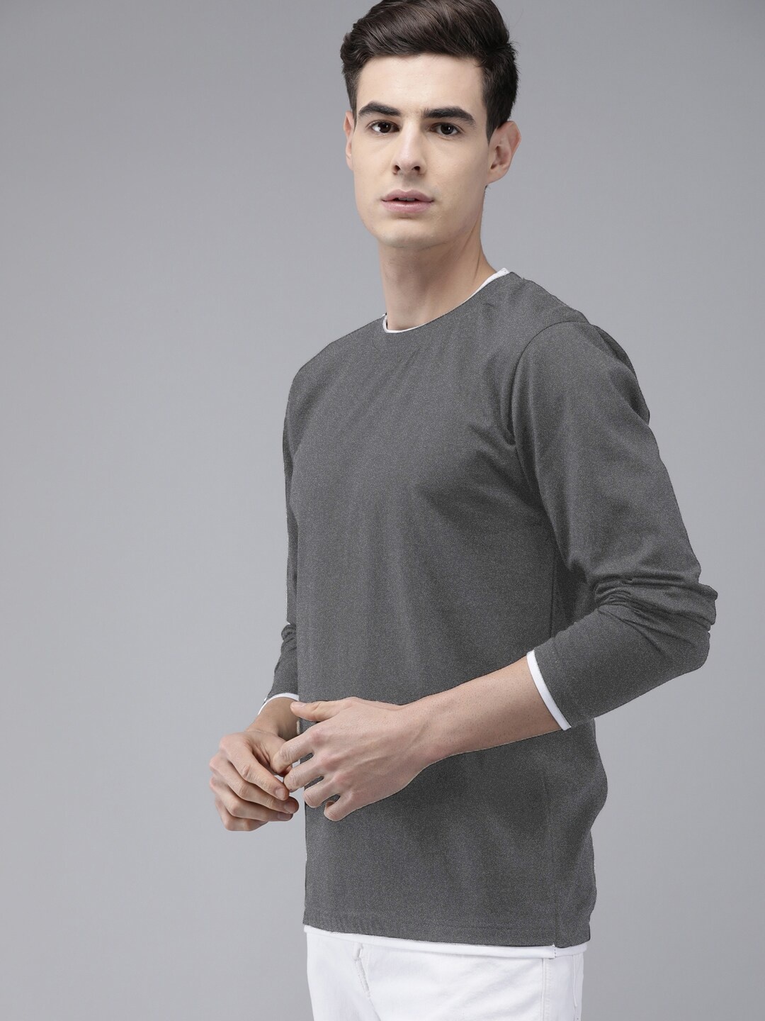 

The Dry State Men Cotton T-shirt, Grey