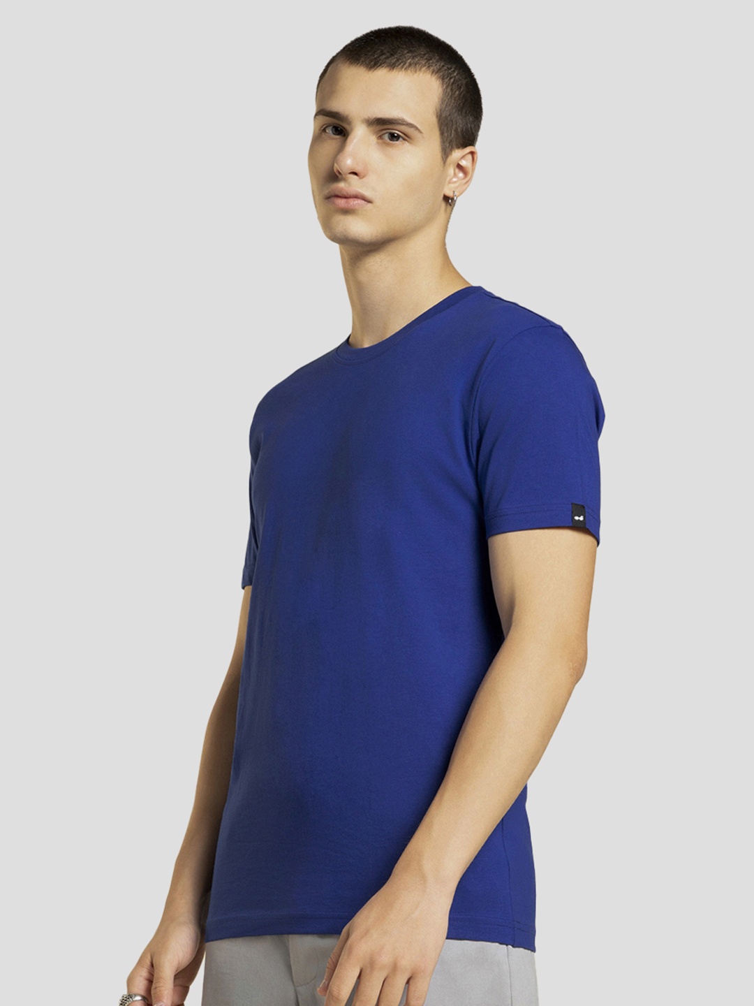 

Bewakoof Men Cotton T-shirt, Blue