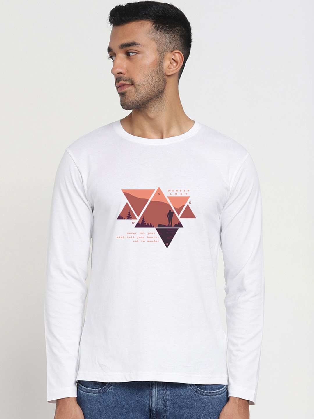 

Bewakoof Men Printed Cotton T-shirt, White