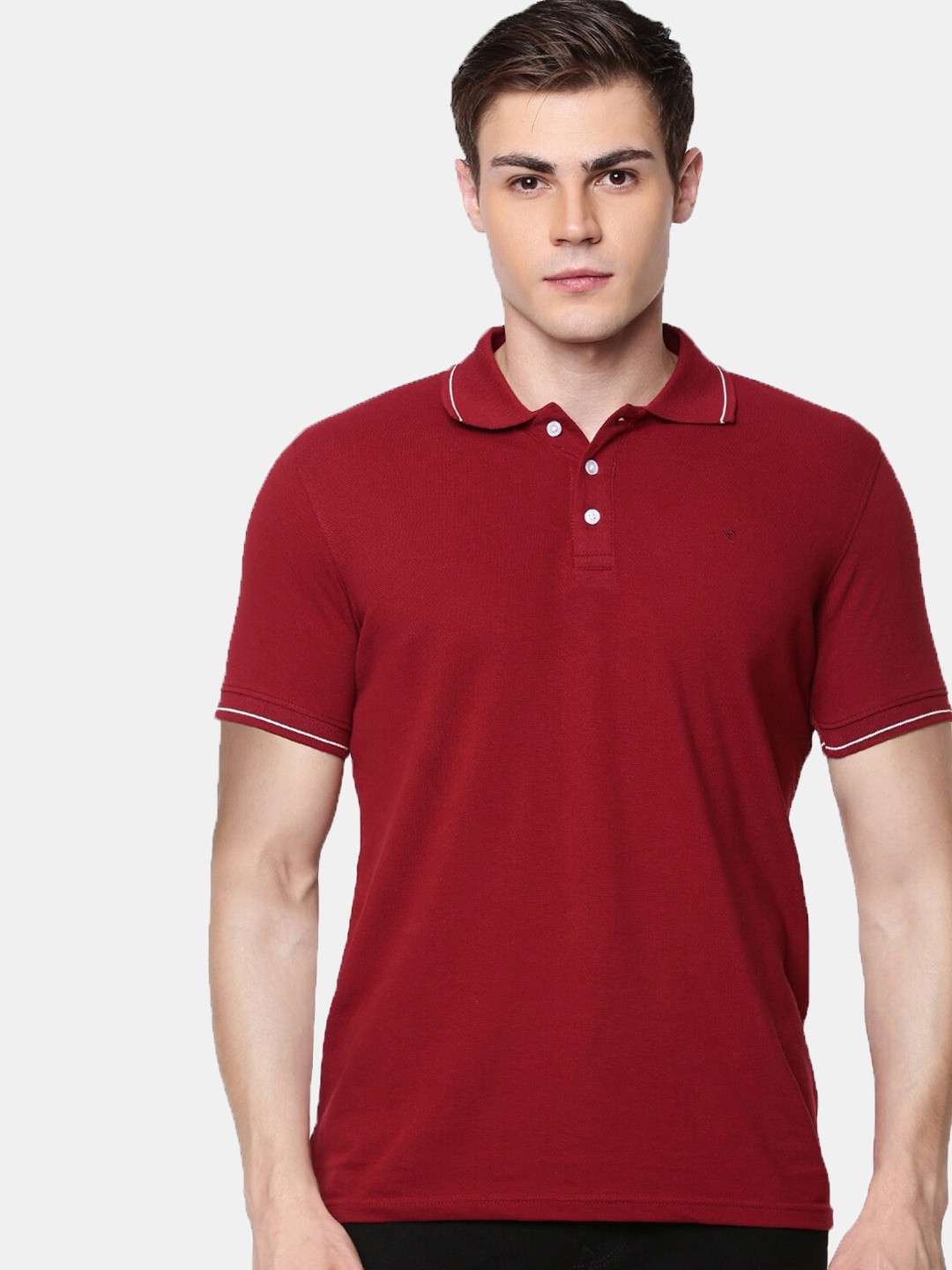 

Ramraj Men Polo Collar Slim Fit Cotton T-shirt, Maroon