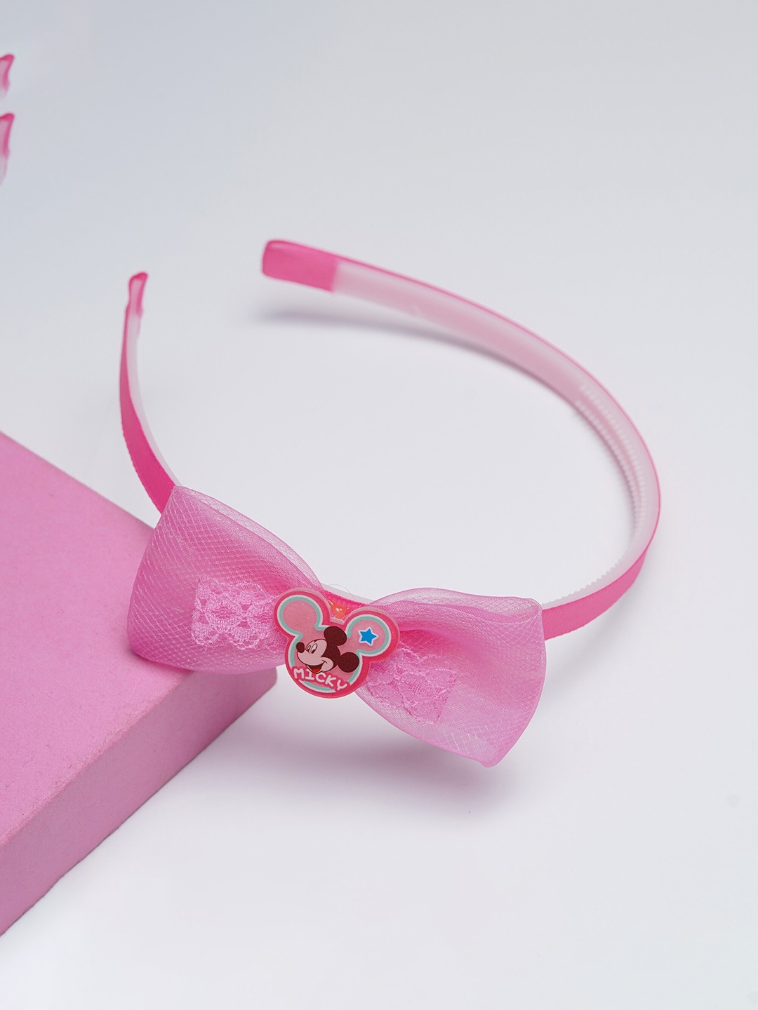 

The Magic Wand Girls Embellished Hairband, Fuchsia
