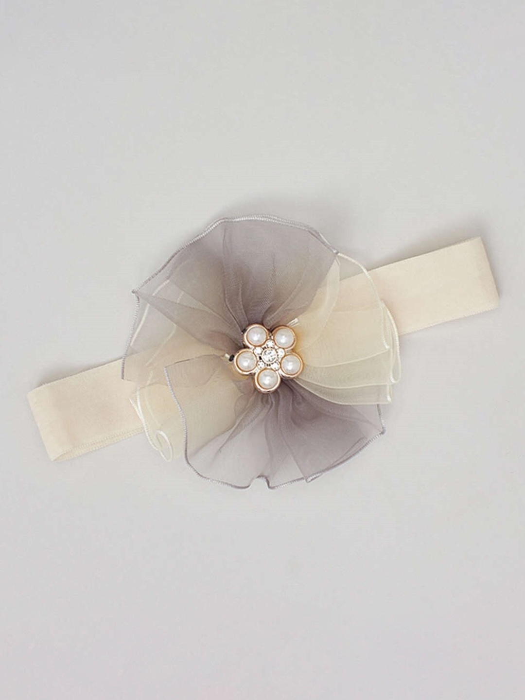 

The Magic Wand Girls Embellished Fabric Hairband, Cream